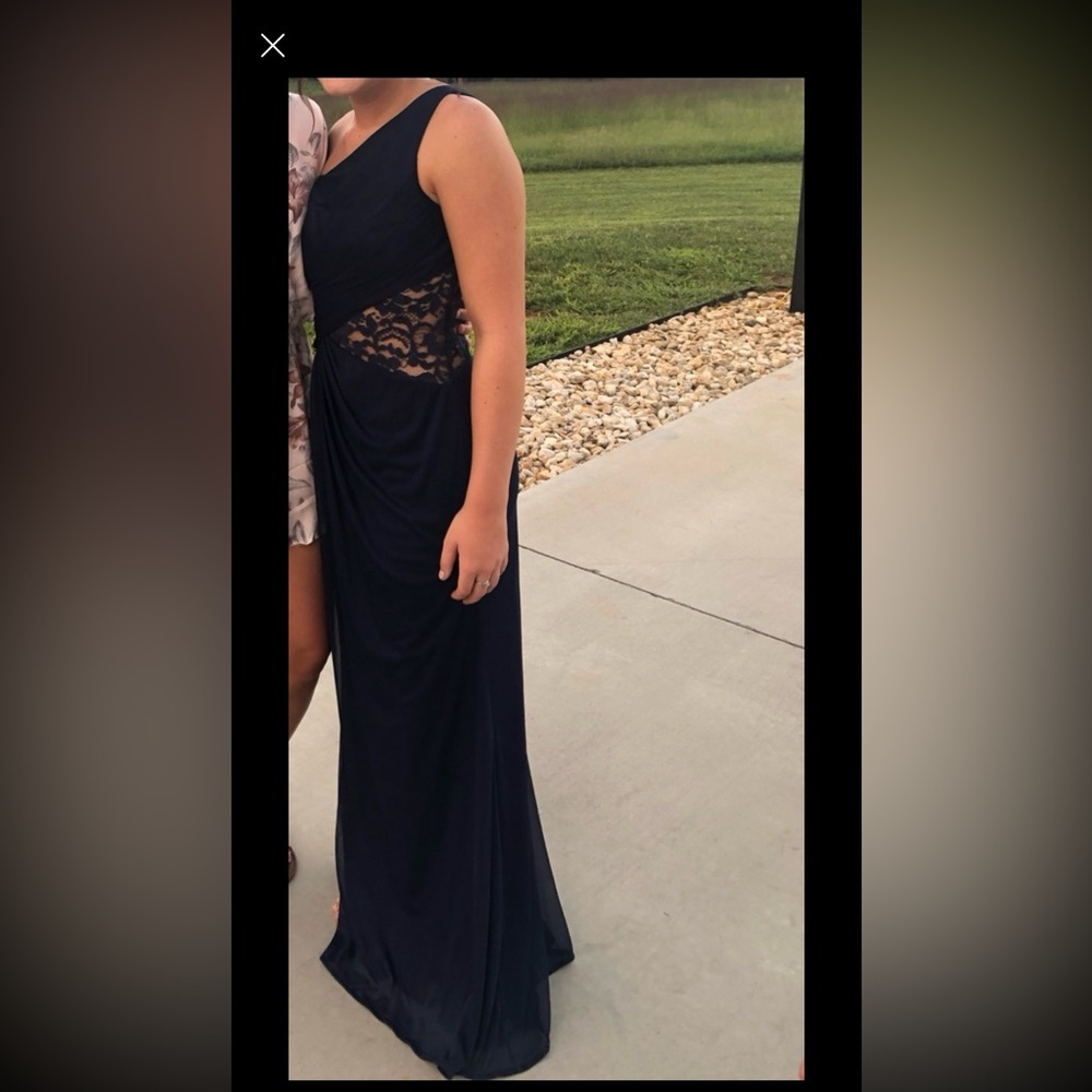 Navy Davids bridal dress